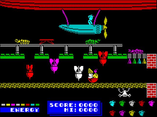 Dynamite Dan - ZX Spectrum game screenshot (1985) by Mirrorsoft